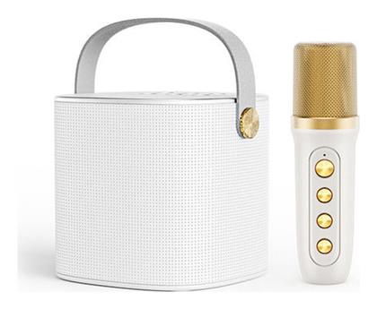 Σύστημα Karaoke με Ασύρματo Μικρόφωνo YS-101 σε Λευκό Χρώμα