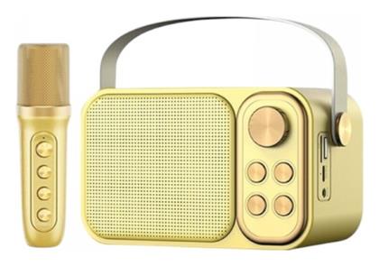 Σύστημα Karaoke με Ασύρματo Μικρόφωνo YS-103 σε Χρυσό Χρώμα - Tradesor