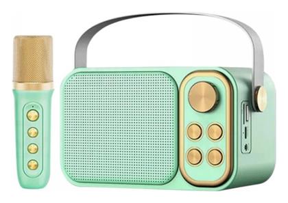 Σύστημα Karaoke με Ασύρματo Μικρόφωνo YS-103 σε Πράσινο Χρώμα - Tradesor
