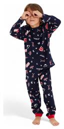 Παιδική Πιτζάμα Χειμωνιάτικη Βαμβακερή Μπλε Siyah Inci