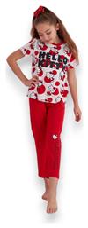 Παιδική Πιτζάμα Καλοκαιρινή Βαμβακερή κόκκινο Siyah Inci