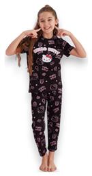 Παιδική Πιτζάμα Καλοκαιρινή Βαμβακερή Μαύρο Siyah Inci