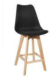 Σκαμπό Μπαρ Gaston Μαύρο 56x48.5x104εκ. Pakketo