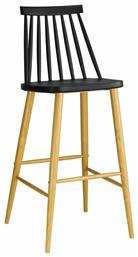 Σκαμπό Μπαρ Lavida Μαύρο 43x49x107εκ. Woodwell