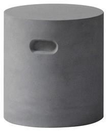 Σκαμπό Εξωτερικού Χώρου από Τσιμέντο Concrete Cylinder Cement Grey 37x37x40εκ. Woodwell
