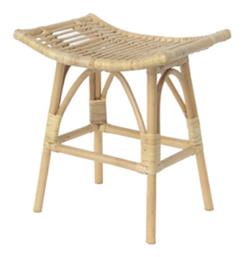 Σκαμπό Εξωτερικού Χώρου Rattan Μπεζ 50x41x60cm - Next