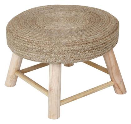 Σκαμπό Εξωτερικού Χώρου Rattan Bosco Φυσική Απόχρωση 45x45x40cm - Inart