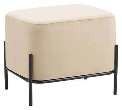Σκαμπό Σαλονιού Bella Μπεζ 48x37x39εκ. Zita Plus