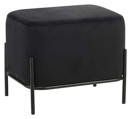 Σκαμπό Σαλονιού Bella Μαύρο 48x37x39εκ. Zita Plus