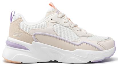 Bobs Chill Zone Γυναικεία Chunky Sneakers Μπεζ Skechers