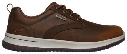 Delson Antigo Δερμάτινα Ανδρικά Casual Παπούτσια Καφέ Skechers