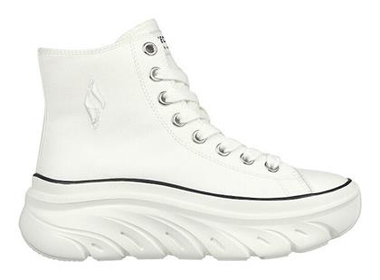 Funky Street Groove Way Γυναικεία Flatforms Sneakers Λευκά Skechers