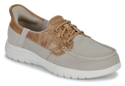 Γυναικεία Boat Shoes σε Μπεζ Χρώμα Skechers
