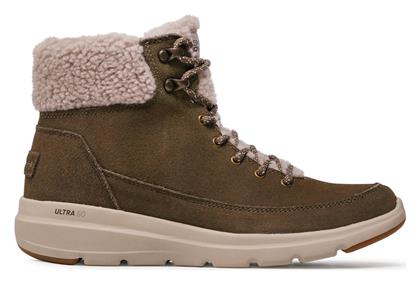 Glacial Ultra Suede Γυναικεία Αρβυλάκια Olive Skechers