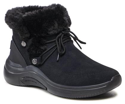 Go Midtown So Plush Μποτάκια Μαύρα Skechers