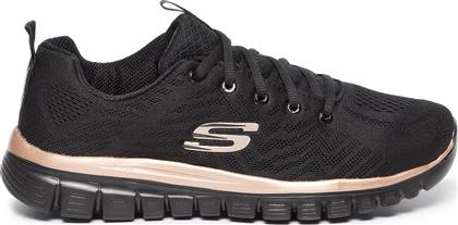 Skechers Graceful Get Connected Γυναικεία Αθλητικά Παπούτσια Running Μαύρα