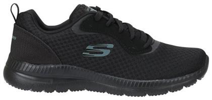 Mesh Lace Up Γυναικεία Running Μαύρα Skechers