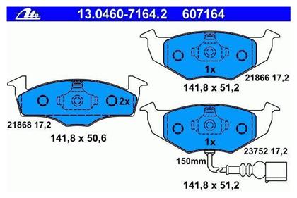 Skoda Fabia 6y2 13046071642 Brake Pads Ate