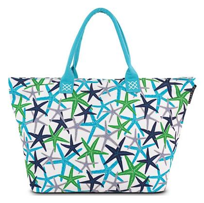 Υφασμάτινη Τσάντα Θαλάσσης με σχέδιο Αστερία Πολύχρωμη Skpat