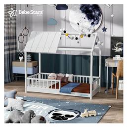 Sky Παιδικό Κρεβάτι Montessori Μονό Λευκό για Στρώμα 90x200cm - Bebe Stars