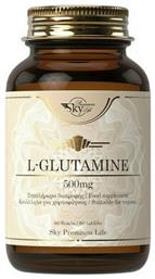 L-Glutamine 500mg 60 κάψουλες Sky Premium Life