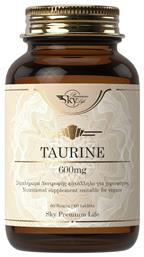 Taurine 600mg 60 ταμπλέτες Unflavoured Sky Premium Life