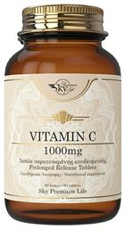 Vitamin C Βιταμίνη 1000mg 60 ταμπλέτες Sky Premium Life