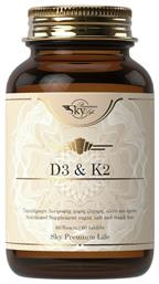 Vitamin D3 & K2 Βιταμίνη 60 ταμπλέτες Sky Premium Life