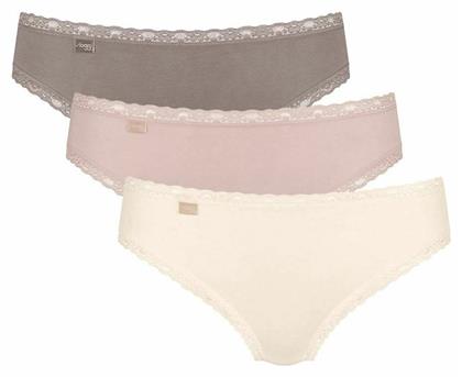 24/7 Weekend Tai Γυναικεία Slip 3Pack με Δαντέλα Beige/Puro Sloggi