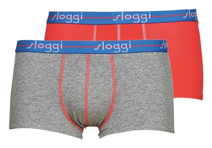 Ανδρικά Μποξεράκια 2Pack Grey / Red Sloggi
