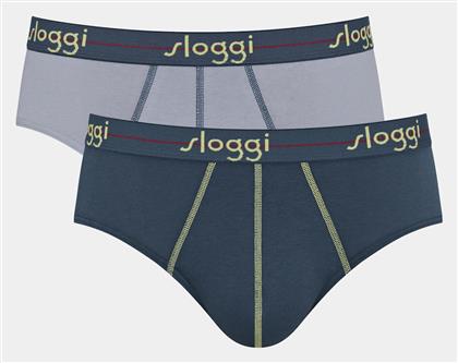 Ανδρικά Σλιπ 2Pack Grey/Petrol Sloggi