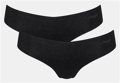 Γυναικεία Slip 2Pack χωρίς Ραφές Μαύρο Sloggi