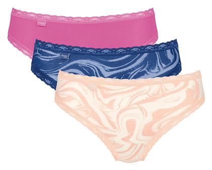 Βαμβακερά Γυναικεία Slip 3Pack Fuchsia/Blue/Beige Sloggi