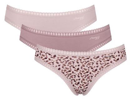Βαμβακερά Γυναικεία Slip 3Pack Μόκα Sloggi
