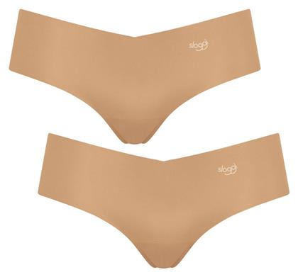 Zero Hipster Γυναικεία Slip 2Pack χωρίς Ραφές Μπεζ Sloggi