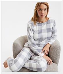 So'Home Χειμερινό Γυναικείο Σετ Πιτζάμας Fleece Γκρι - SoHome