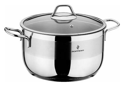Soft Βαθιά Ανοξείδωτη Κατσαρόλα 5lt / 24cm Sofram