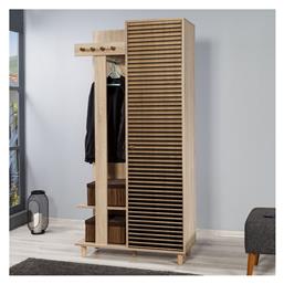 Soho Έπιπλο Εισόδου με Κρεμάστρα & Παπουτσοθήκη Σόνομα 90x36x194εκ. Megapap