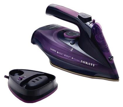 SK-2085 2400W με Συνεχόμενη Παροχή Ατμού 35gr/min Purple Sokany