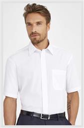 Sol's Ανδρικό Πουκάμισο με Κανονική Γραμμή Κοντομάνικο Λευκό - Sols