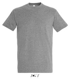 Sol's Imperial Ανδρικό Διαφημιστικό T-shirt Κοντομάνικο Grey Melange - Sols