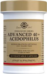 Advanced 40+ Acidophilus Προβιοτικά 60 φυτικές κάψουλες Solgar
