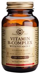 B-Complex with Vitamin C Πολυβιταμίνη 100 ταμπλέτες 100τμχ Solgar