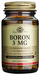 Boron 3mg 100 φυτικές κάψουλες Solgar