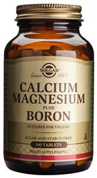 Calcium Magnesium Plus Boron 100 ταμπλέτες Solgar