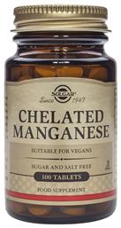 Chelated Manganese 8mg 100 ταμπλέτες Solgar