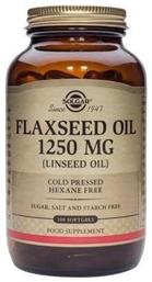 Flaxseed Oil (Linseed Oil) 1250mg 100 μαλακές κάψουλες Solgar