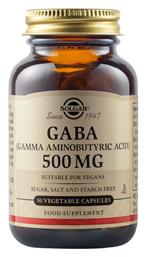 Gaba 500mg 50 φυτικές κάψουλες Solgar