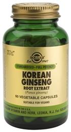Korean Ginseng Root Extract 60 φυτικές κάψουλες Solgar