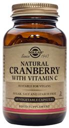 Natural Cranberry with Vitamin C 60 φυτικές κάψουλες Solgar